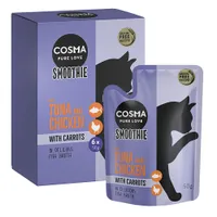 Ekonomipack: Cosma Smoothies 12 x 50 g - Tonfisk & kyckling med morot
