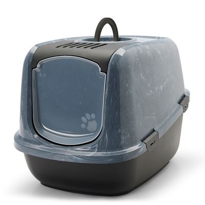 Toilette per gatti Savic Nestor Jumbo Marble Colore: marmo nero / nero
