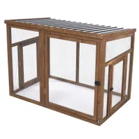 TIAKI Kaninchenstall - Anbaugehege: L 116 x B 78 x H 89,8 cm