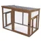 TIAKI Außengehege aus Holz L 116 x B 78 x H 89,8 cm