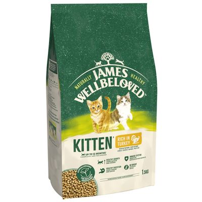 James Wellbeloved Kitten Hypoallergenic Turkey & Rice 1.5kg