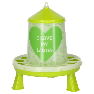 Distributeur automatique de nourriture Kerbl Pet «Ladies» pour poules  - capacité : 2,4 l / 2 kg