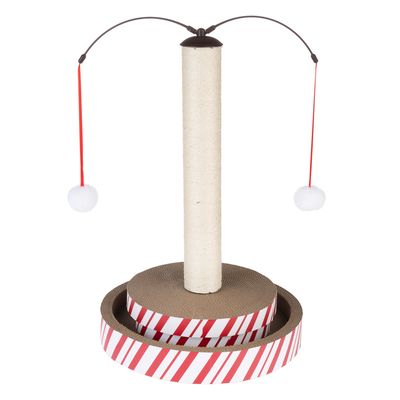 TIAKI 4-in-1 Multitoy Kratzstamm für Katzen L 40 x B 40 x H 62 cm