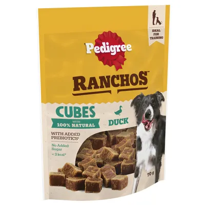 Pedigree Ranchos Reward Cubes - Duck - 70g Pedigree Ranchos Reward Cubes - Duck - 70g