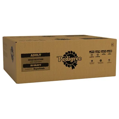 Pedigree Adult Pouches Mixed Selection in Gravy Mega Pack - 84 x 100g