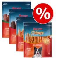 Rocco Chings vegyes csomag - 4 ízben (marha, nyúl, csirke- & kacsamell csíkok)