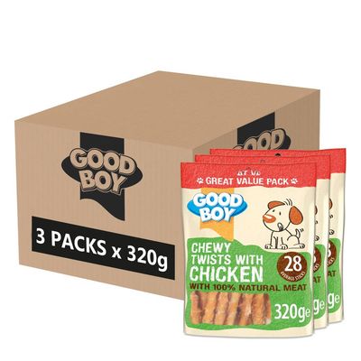 Good Boy Chewy Chicken Twists 3 x 320g