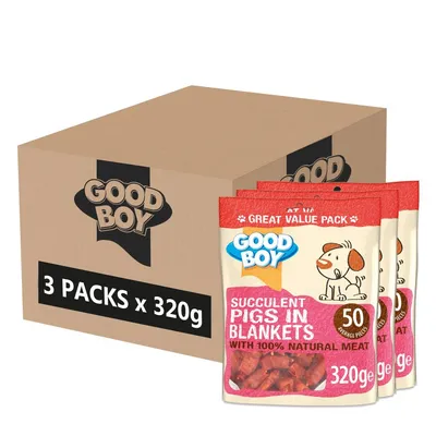 Good Boy Succulent Pigs in Blankets - 3 x 320g