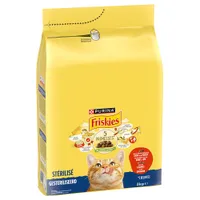 PURINA Friskies Sterilized Katze mit Rind, Huhn und Gemüse - Sparpaket: 3 x 3 kg