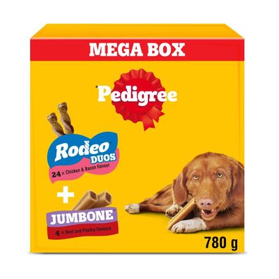 PEDIGREE® RODEO™ DUOS & JUMBONE™ Medium Dog Treats Multipack - 780g