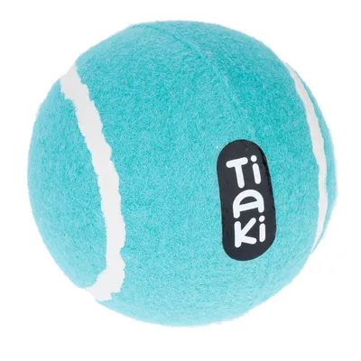 TIAKI Balle de tennis de taille moyenne pour chien - env. Ø 10 cm