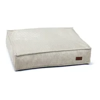 Designed by Lotte Liegekissen Ribbed, hellgrau - ca. L 70 x B 55 x H 15 cm