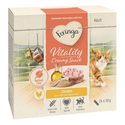 Korzystny pakiet Feringa Vitality Creamy Snacks Kurczak, 96 x 10 g