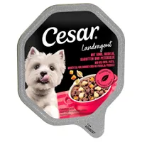 Cesar tálcás megapack 14 x 150 g - Vidéki ragu: marha, tészta & sárgarépa
