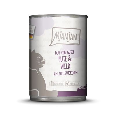 MjAMjAM duo 6 x 400 g gute Pute & Wild an Apfelstückchen