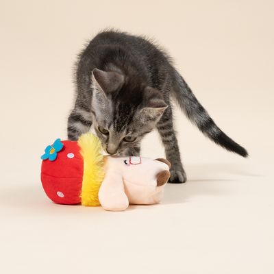 TIAKI elektroniczna zabawka dla kota, przyjacielski grzybek