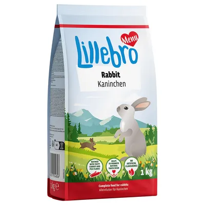 Lillebro Nourriture pour lapin nain - 3 x 1 kg