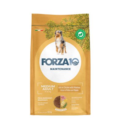 Forza10 Maintenance Medium Adult al Pollo con Patate Crocchette cane 12 kg
