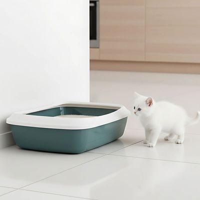 Savic Iriz Cat Litter Tray with Protective Edge - 42cm