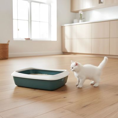 Savic Iriz Cat Litter Tray with Protective Edge - 42cm