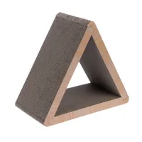 TIAKI Kratzmöbel Dreieck aus Wellpappe - L 45 x B 22,5 x H 40,5 cm