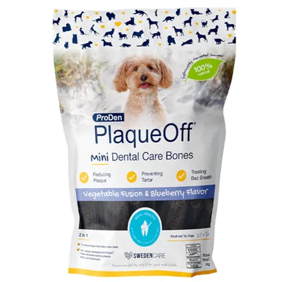 ProDen PlaqueOff Dental Care Botten - Groente & Bosbessen Mini (340 g)