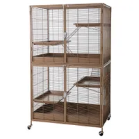 TIAKI Étagère -pieneläinhäkki, karamelli - säästöpakkaus: päähäkki + lisäyksikkö (P 93,5 x L 63 x K 157,8 cm)