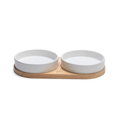 Designed by Lotte Keramik-Dinnerset Lojs für Katzen 2 x 350 ml