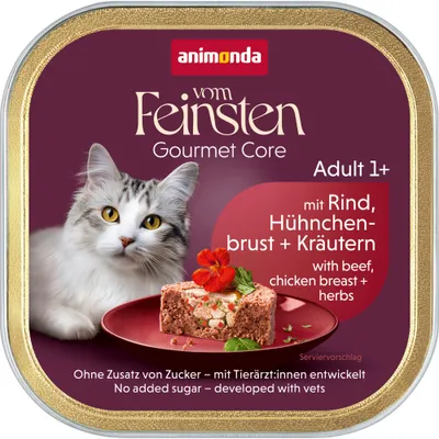 Megapack animonda vom Feinsten Adult 32 x 100g - cat wet food - Beef, Chicken Breast & Herbs Megapack animonda vom Feinsten Adult 32 x 100g - cat wet food - Beef, Chicken Breast & Herbs