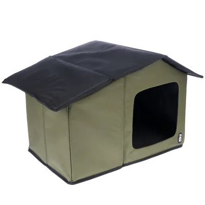 Casetta per gatti TIAKI Camo - L 58 x P 42 x H 37 cm
