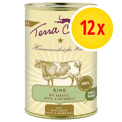 Terra Canis Rind mit Karotte, Apfel & Naturreis, 12x. 100% Lebensmittelqualität, 100% Natur. Rund blik hondenvoer met rundvlees, wortel, appel en zilvervliesrijst. Terra Canis Rind mit Karotte, Apfel & Naturreis, 12x. 100% Lebensmittelqualität, 100% Natur. Rund blik hondenvoer met rundvlees, wortel, appel en zilvervliesrijst.