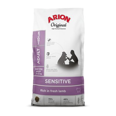 Arion Original Adult Medium Breed agneau & riz pour chien 12 kg