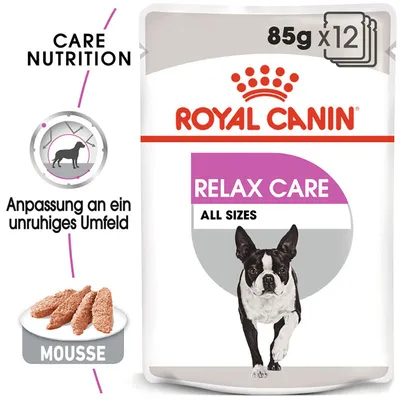 Royal Canin Relax Care Mousse, 85g x 12. Anpassung an ein unruhiges Umfeld. Für alle Grössen.