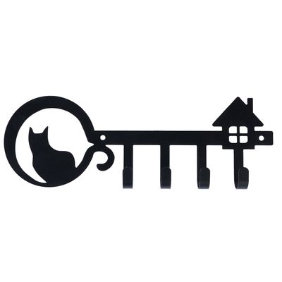 TIAKI Schlüsselbrett zur Wandmontage „Katze“ 1 Stück