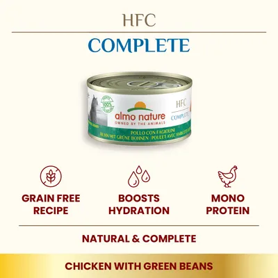 Almo Nature HFC Complete Saver Pack 12 x 70g - Chicken with Green Beans
