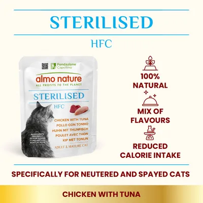 Almo Nature HFC Sterilised 6 x 50 g - Csendes-óceáni tonhal