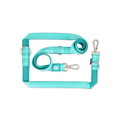 Max & Molly Multifunctional Leash Matrix 2.0 - Turquoise Size L: 200 cm long, 28 mm wide