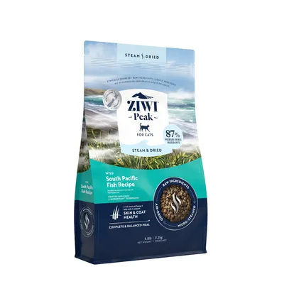 Ziwi Peak Steam & Dried vad dél-csendes-óceáni hal macskatáp - 2,2 kg Ziwi Peak Steam & Dried vad dél-csendes-óceáni hal macskatáp - 2,2 kg