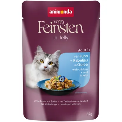 Sparpaket animonda Vom Feinsten Adult Raffinesse in Gelee 48 x 85 g - reich an Huhn mit Kabeljau Sparpaket animonda Vom Feinsten Adult Raffinesse in Gelee 48 x 85 g - reich an Huhn mit Kabeljau