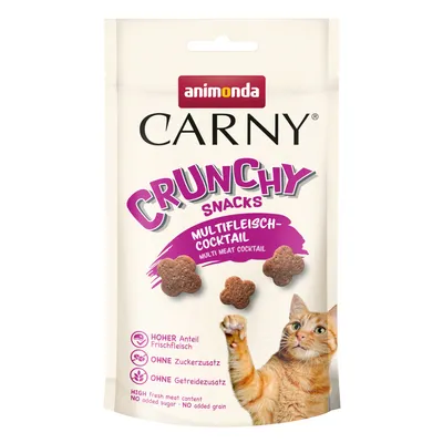 Animonda Carny Crunchy Snacks Multifleisch-Cocktail. Hoog aandeel vers vlees, zonder toegevoegde suiker, zonder granen.