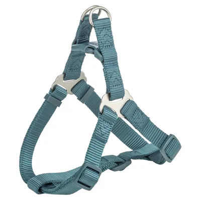Trixie harnais pour chien Premium One Touch, pétrole - taille M : 50 - 65 cm de tour de poitrine, 20 mm de large