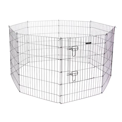 Kerbl Pet Gehege mit Türe für Welpen und Kleintiere - 8 Elemente à B 57 x H 78 cm Kerbl Pet Gehege mit Türe für Welpen und Kleintiere - 8 Elemente à B 57 x H 78 cm