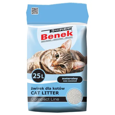 Super Benek Compact Cat Litter - 25l (approx. 20kg) Super Benek Compact Cat Litter - 25l (approx. 20kg)