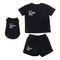 TIAKI Pet & Parent Pyjama im Partnerlook Pyjama für Hundeeltern Größe L + passendes Hundeshirt Rückenlänge 30 cm
