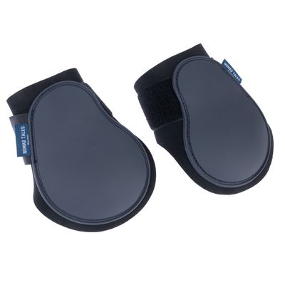 Nomad Tales protezioni nere per cani con chiusura in velcro, design ergonomico.