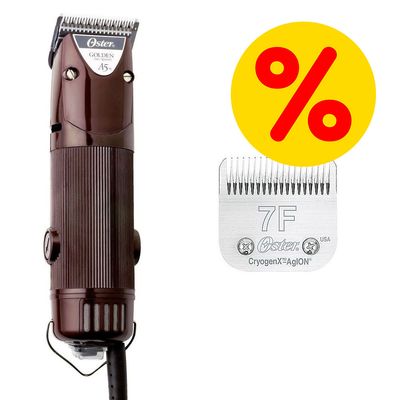 Oster Golden A5 trimmer + valfritt skär till sparpris! Trimmer 1speed + skär 5 (längd 6,3 mm, Skip Tooth)