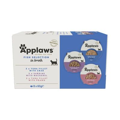 Applaws Cat Pot Prøvepakke  8 x 60 g