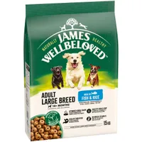 James Wellbeloved Adult Hypoallergenic Large Breed - Fish & Rice - 15kg