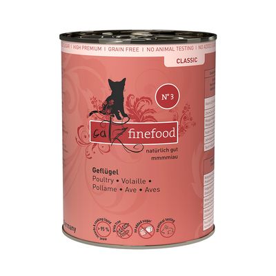 Ekonomipack: catz finefood på burk 24 x 400 g Fjäderfä