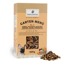 PAWS & PATCH Garten Menü für Hunde - Nr. 2: Kürbis, Pastinake, Rote Bete, Fenchel, Salbei, Löwenzahn (500 g)